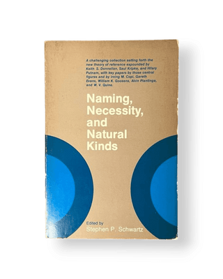 Naming, Necessity, and Natural Kinds