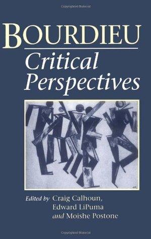 Bourdieu : Critical Perspectives - Thryft