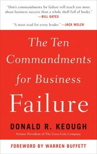 The Ten Commandments for Business Failure - Thryft