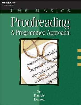 The Basics: Proofreading : A Programmed Approach - Thryft