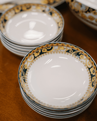 Yellow Floral Porcelain Dinnerwares Set (45 pcs)