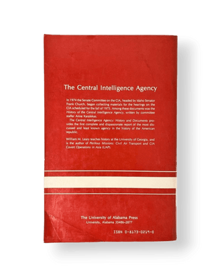 The Central Intelligence Agency: History and Documents - Thryft