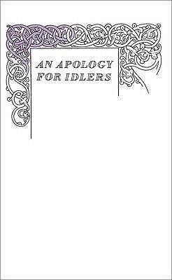 An Apology for Idlers - Thryft