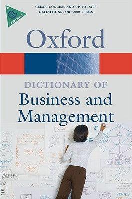 A Dictionary Of Business And Management - Thryft