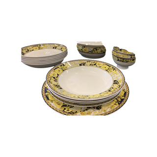 Yellow Floral Porcelain Dinnerwares Set (45 pcs)