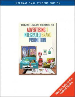 Advertising and Integrated Brand Promotion: With Infotrac - Thryft